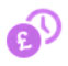 Purple payment icon representing flexible payment plans